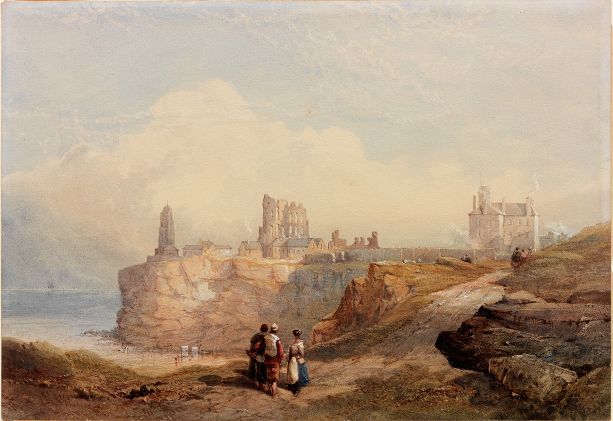 Tynemouth Priory (kroppsfarge og akvarell på papir) av Edward Richardson