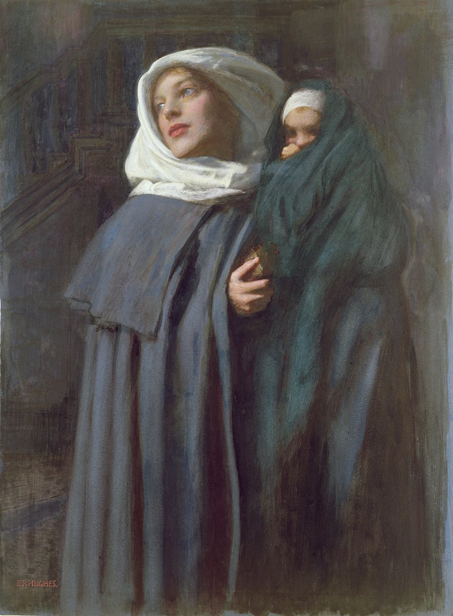 Mor og barn (wc) av Edward Robert Hughes
