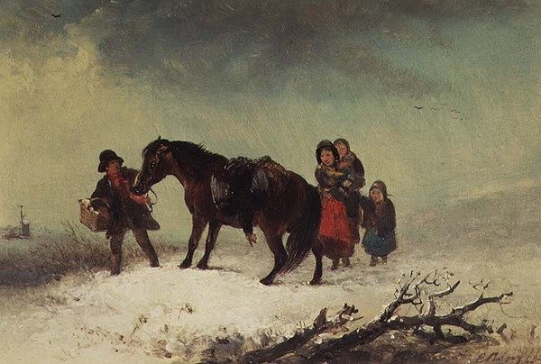 Snøscene av Edward Robert Smythe