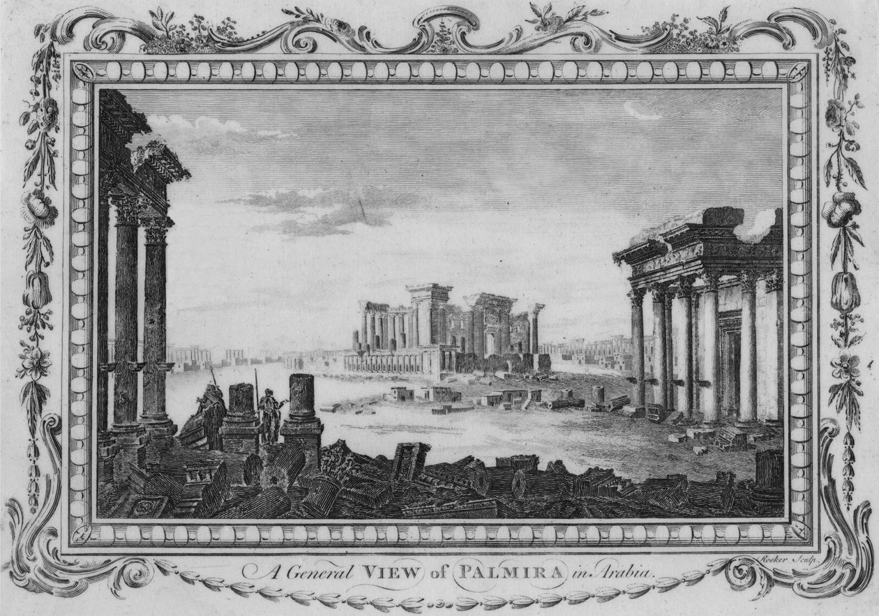 Et generelt syn på Palmira i Arabia, c1770 av Edward Rooker