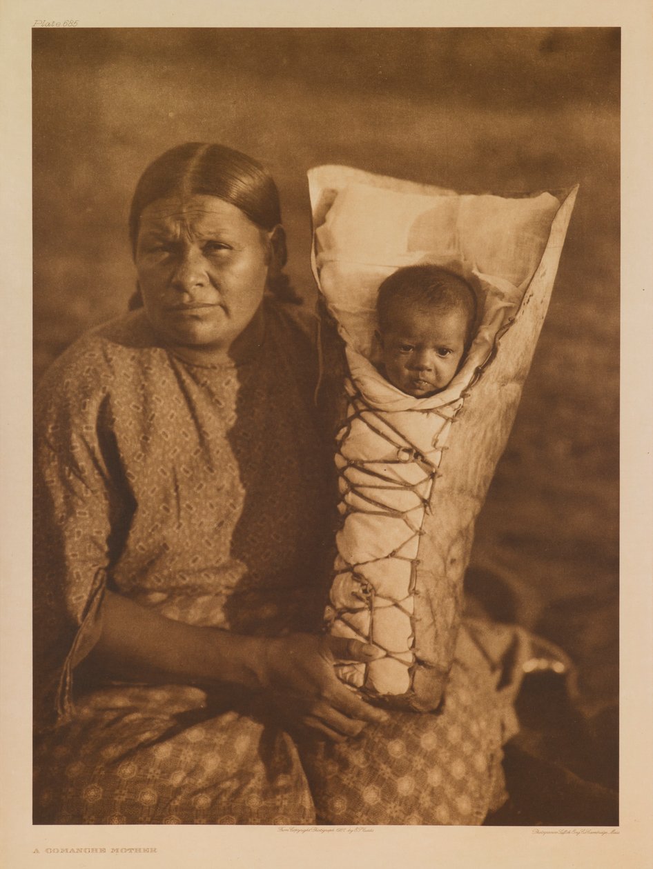 En comanche-mor av Edward S. Curtis