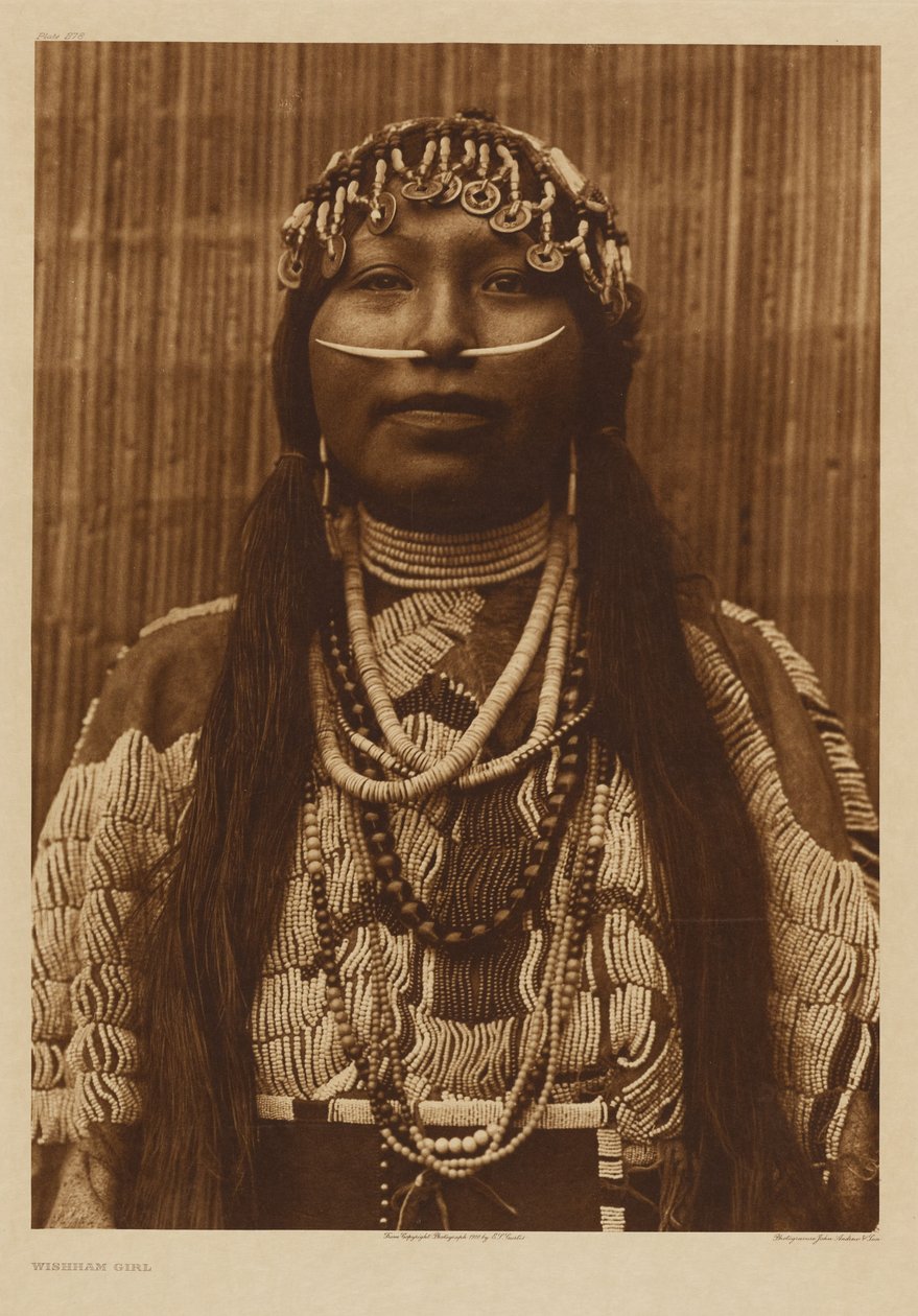 [En ung chinook-kvinne] av Edward S. Curtis