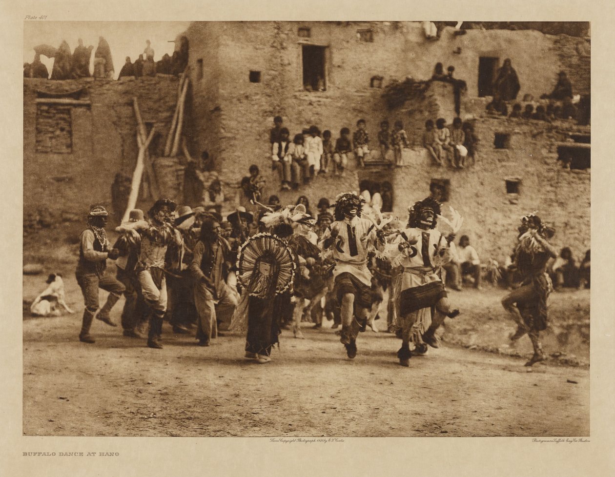 Buffalo Dance i Hano av Edward S. Curtis