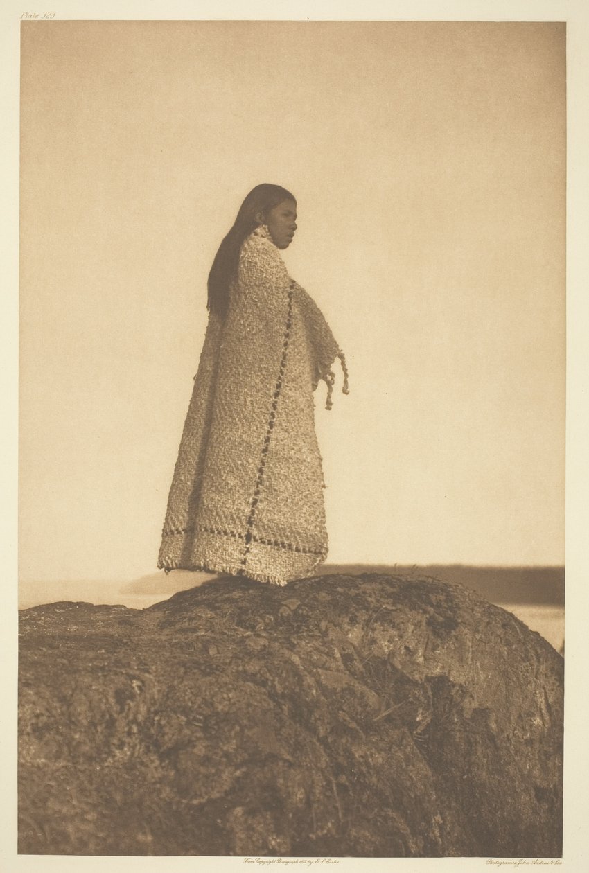 Cowichan jente av Edward S. Curtis