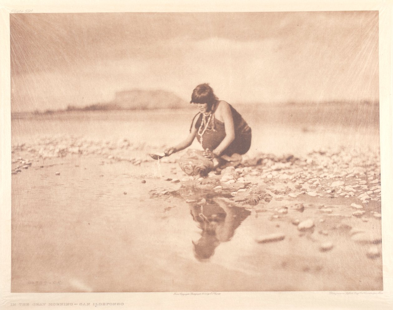 I den grå morgenen, San Ildefonso av Edward S. Curtis