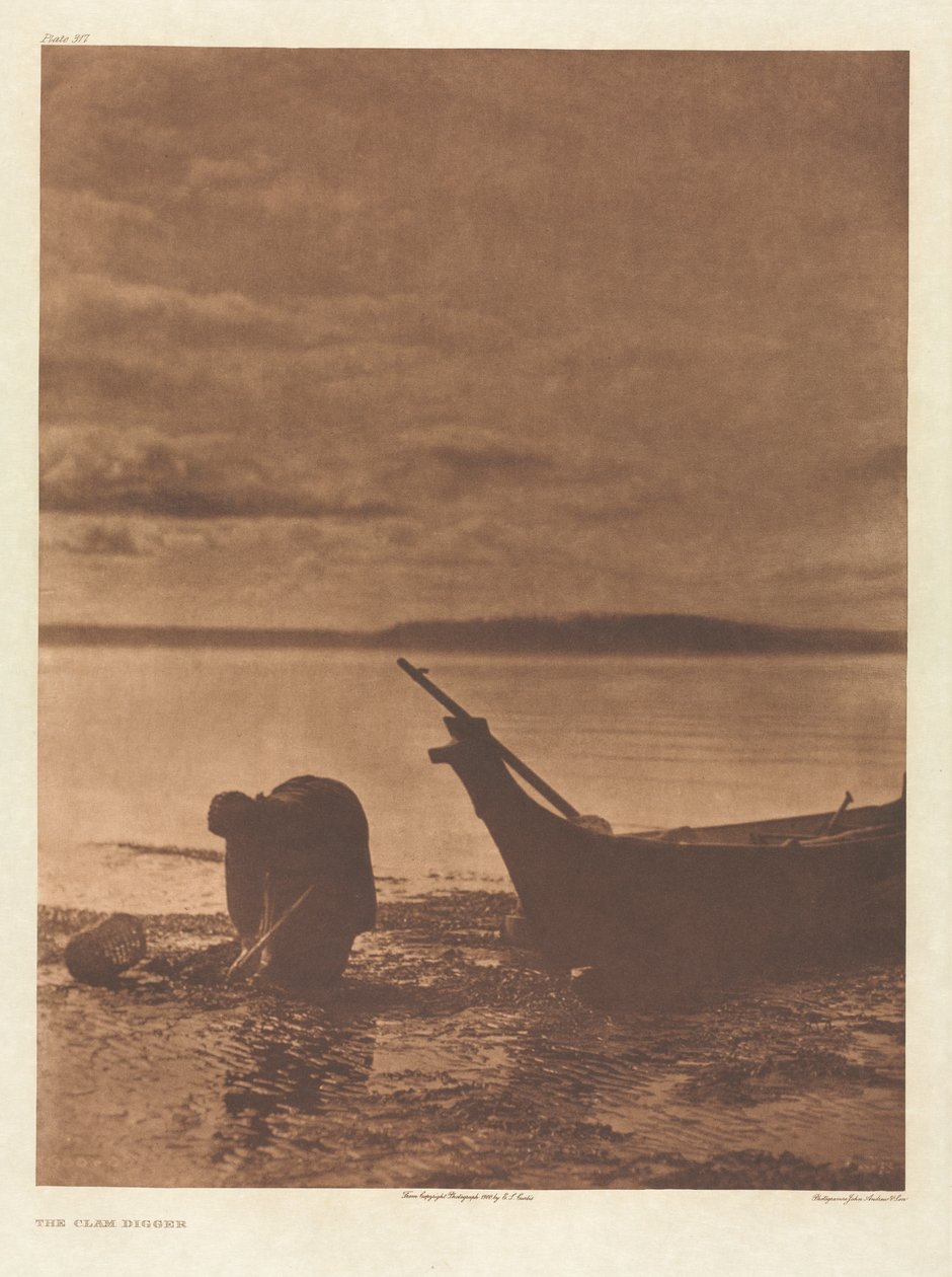 Portfolio IX, Plate 317: Muslinggraveren av Edward S. Curtis