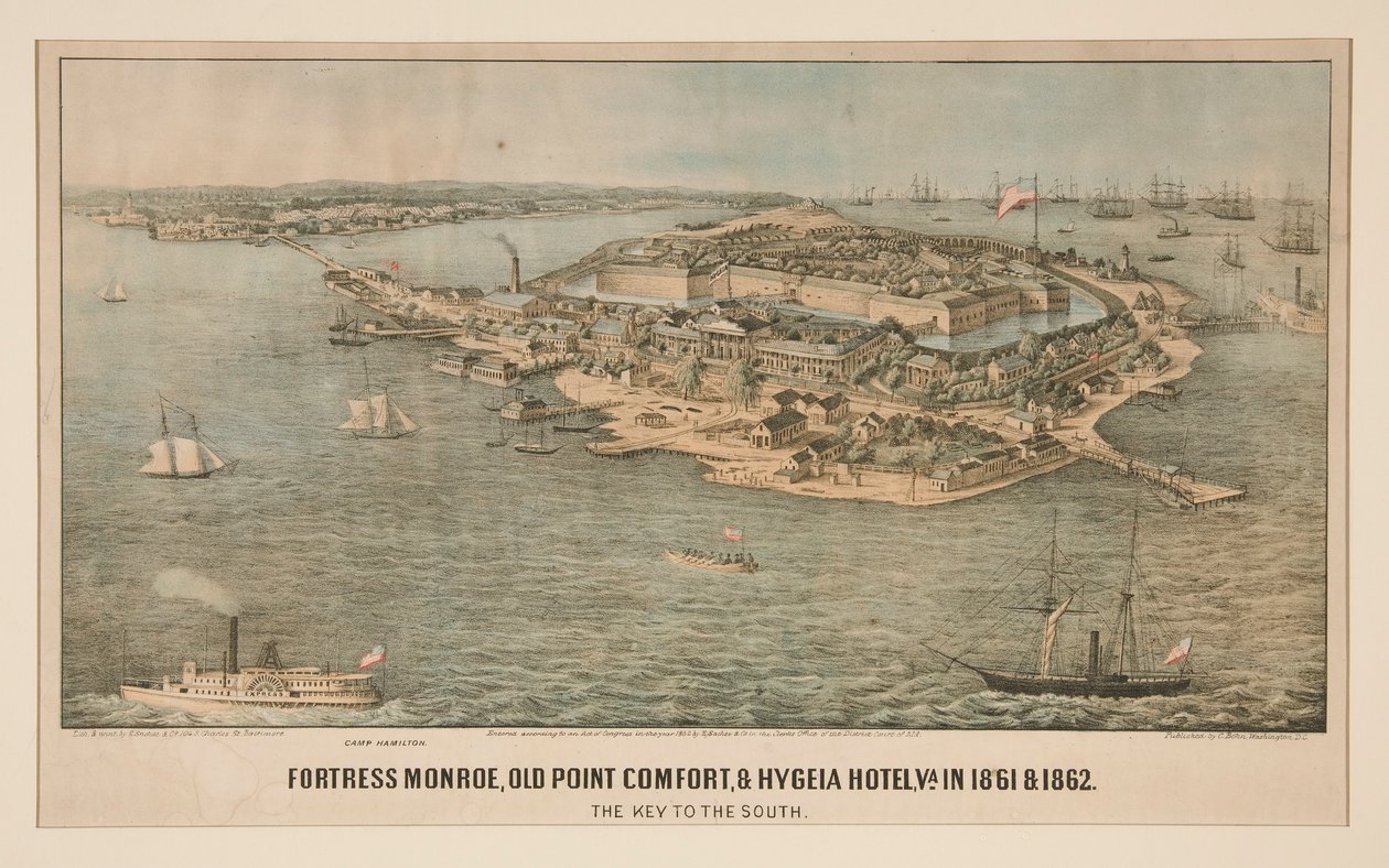 Fortress Monroe, Old Point Comfort, & Hygeia Hotel, Va. in 1861 & 1862   1337878   no       norwegian Successfully Translated  Original: Hvilende kvinde foran en plov. Allegori på agerdyrkning Translat: Hvilende kvinde foran en plov. Allegori på agerdyrkni av Edward Sachse