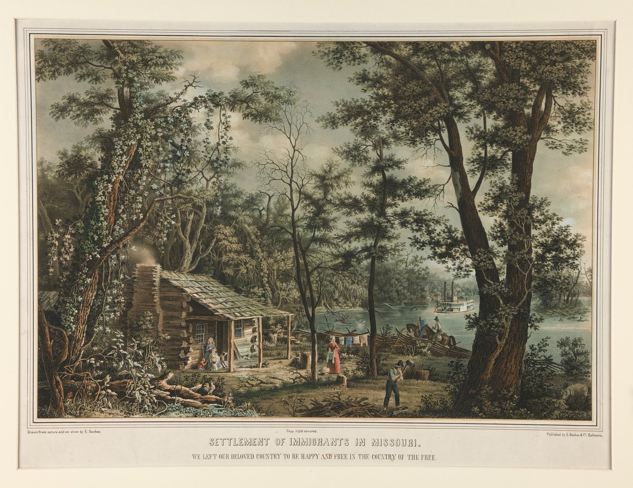 Bosetting av immigranter i Missouri/ Vi forlot vårt elskede land av Edward Sachse