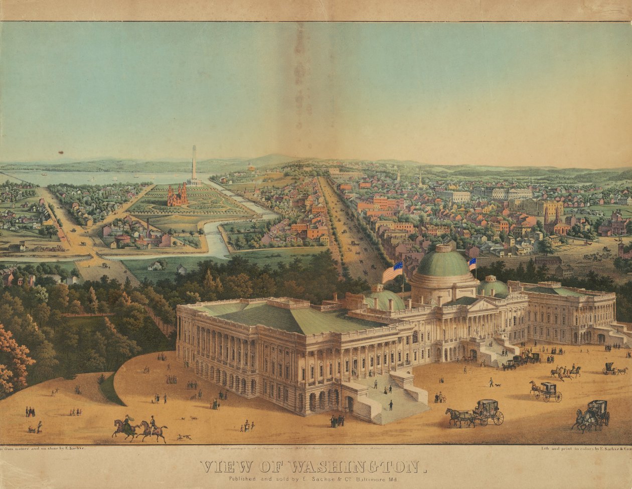 Utsikt over Washington av Edward Sachse