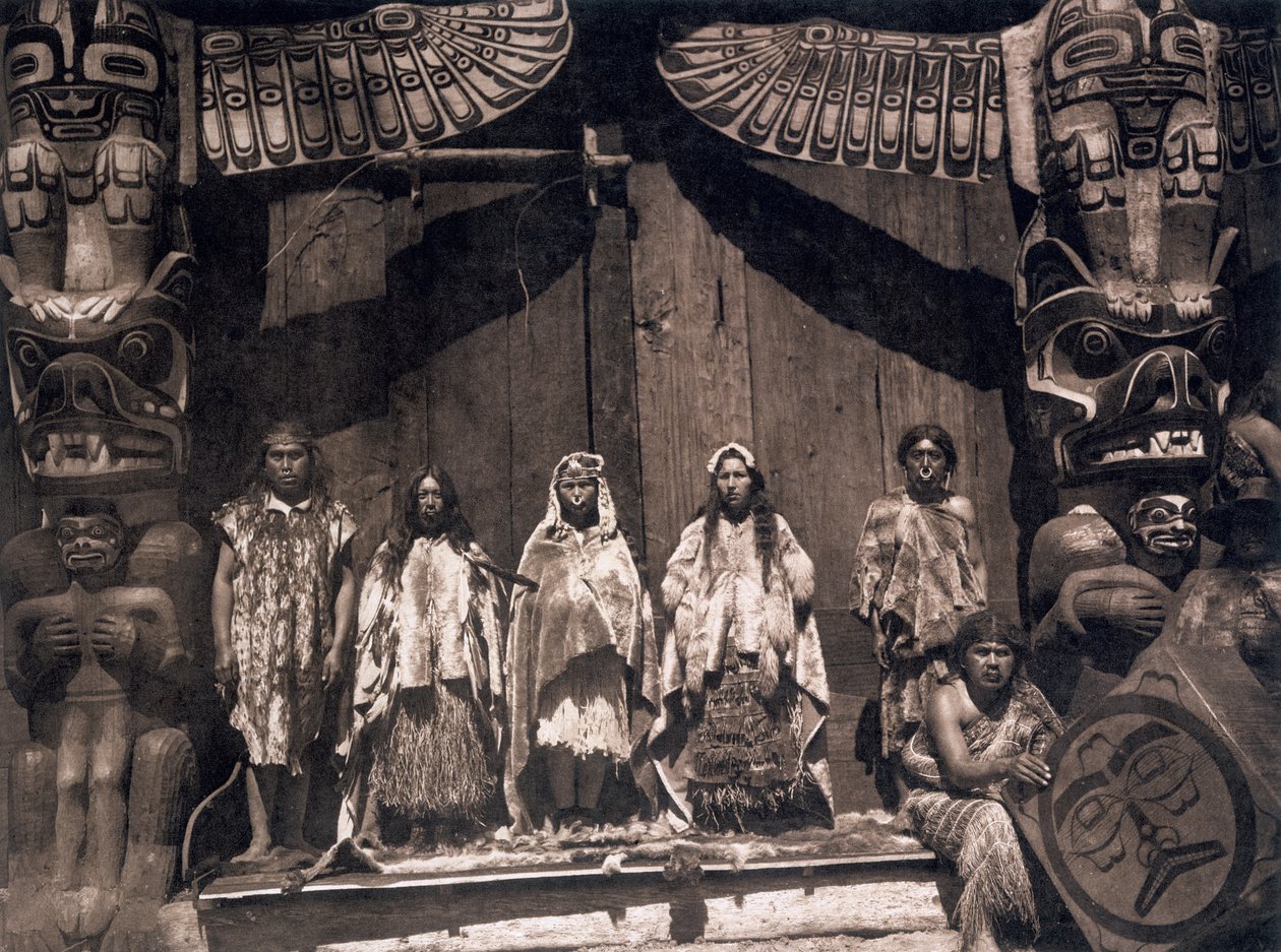 En brudegruppe av Edward Sheriff (after) Curtis