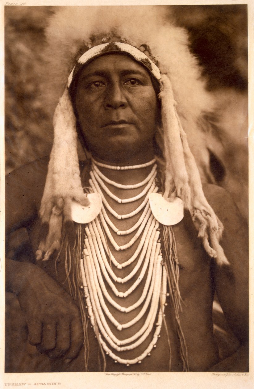 Upshaw av Apsaroke-stammen av Edward Sheriff (after) Curtis