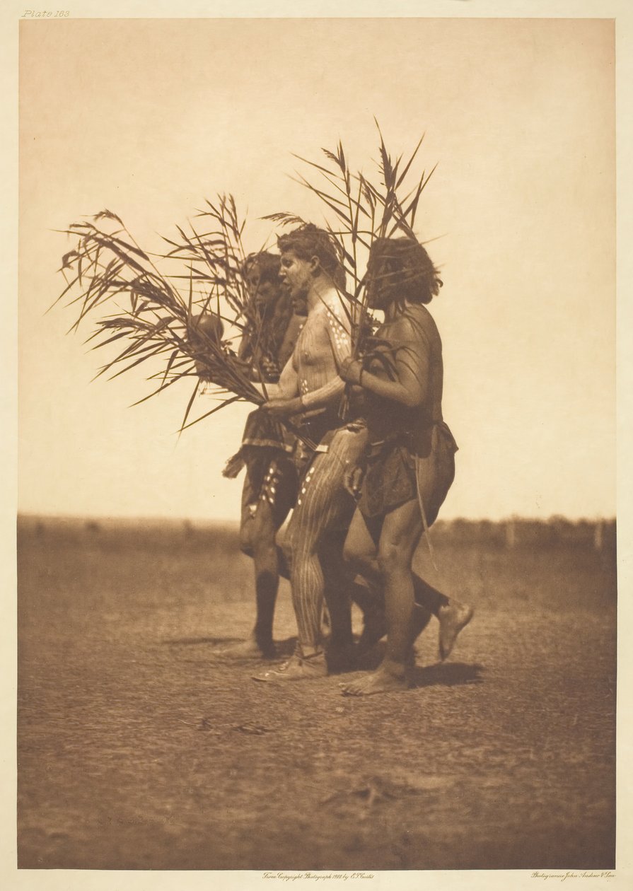 Arikara-medisinseremoni - endene, 1908. av Edward Sheriff Curtis