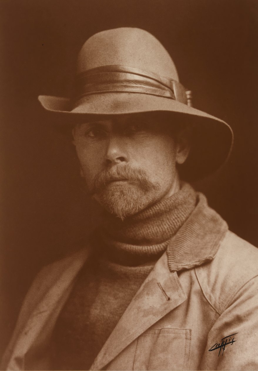 Selvportrett av Edward Sheriff Curtis av Edward Sheriff Curtis