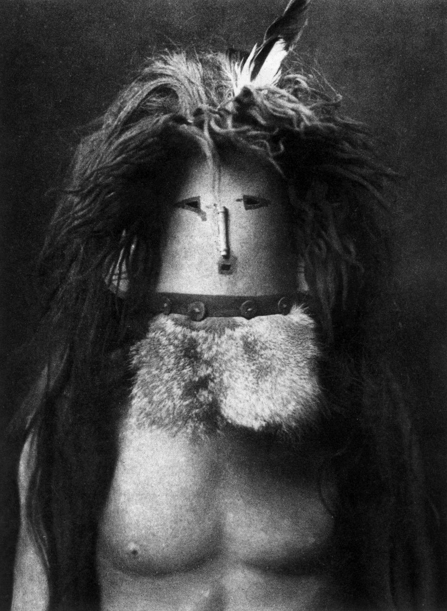 Navajo-indianer kledde seg ut som gudinnen Haschebaad av Edward Sheriff Curtis