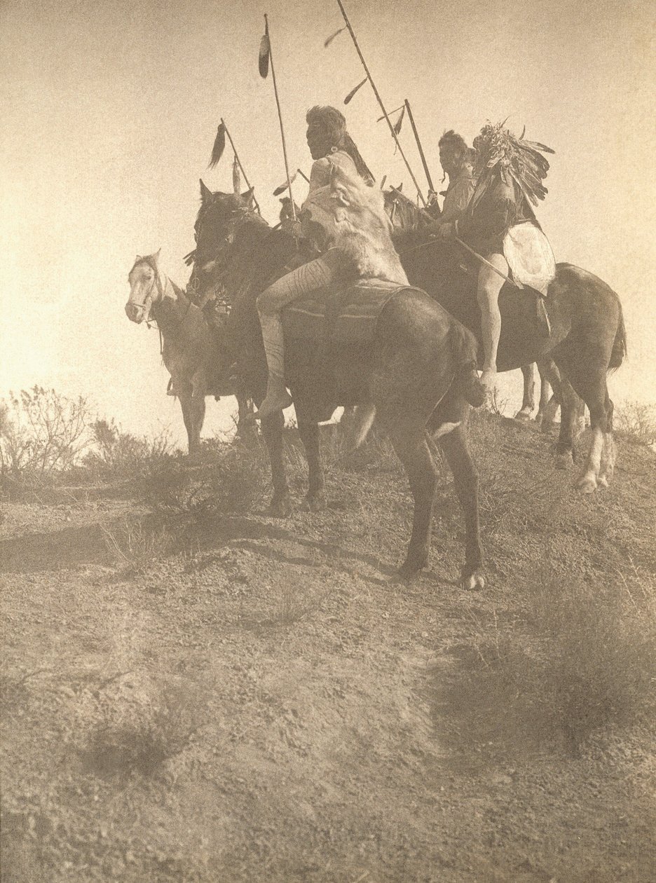Spirit of the Past (platinatrykk på kraftig teksturert papir) av Edward Sheriff Curtis