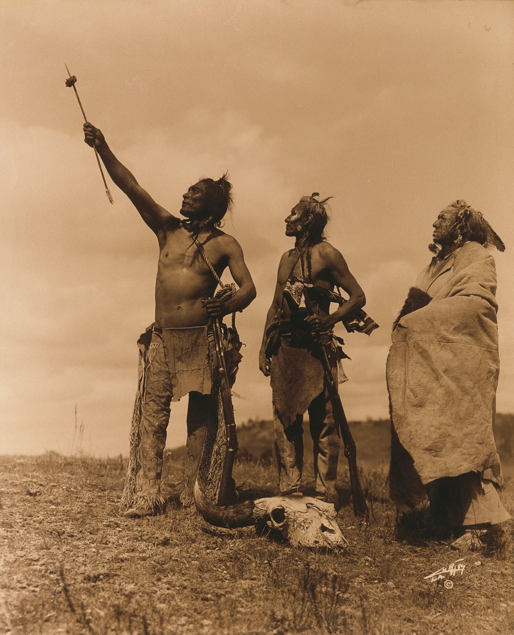 The Oath - Apsaroke av Edward Sheriff Curtis