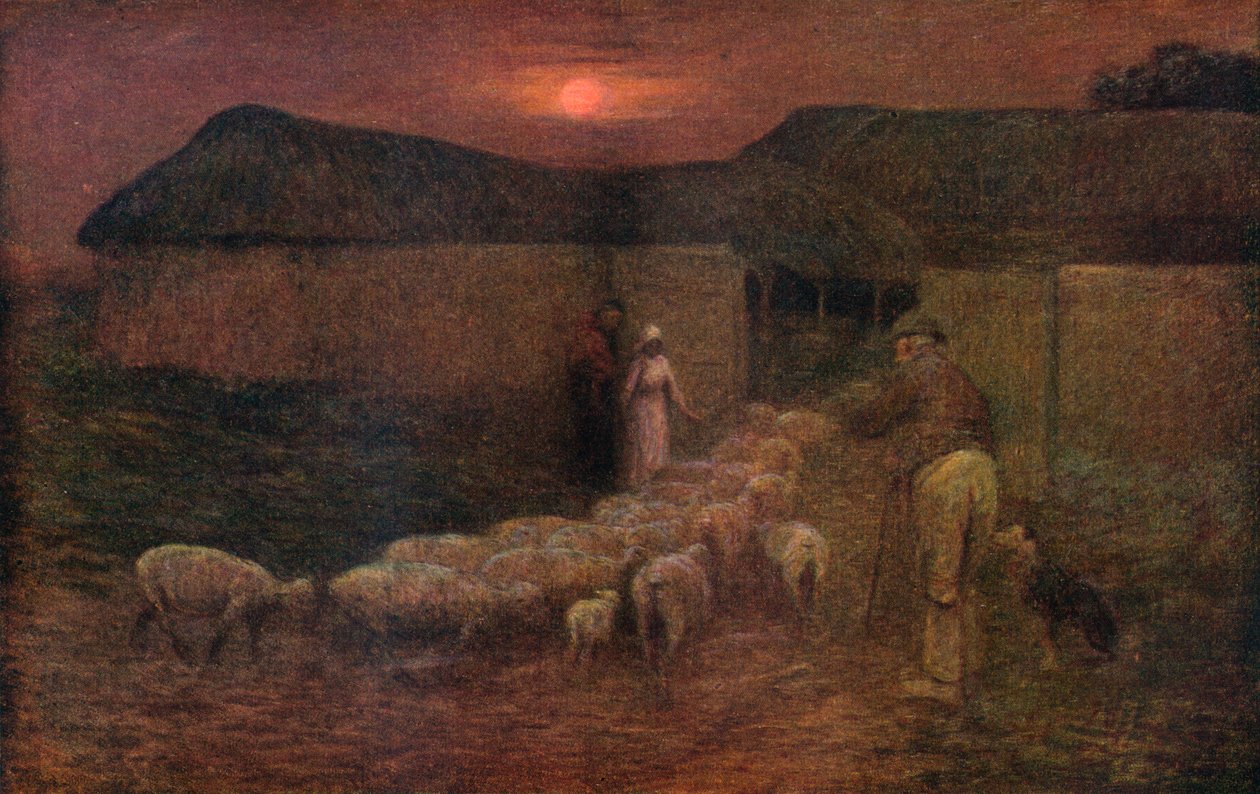 Folding Time, c1900, 1918 av William Edward Stott