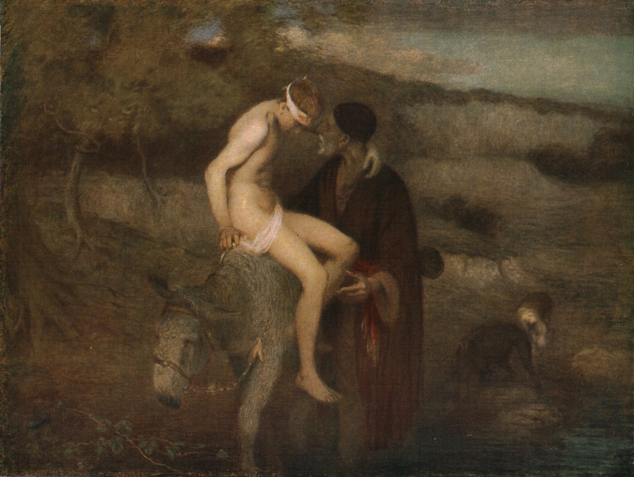 Den barmhjertige samaritan, c1890, c1930. av William Edward Stott