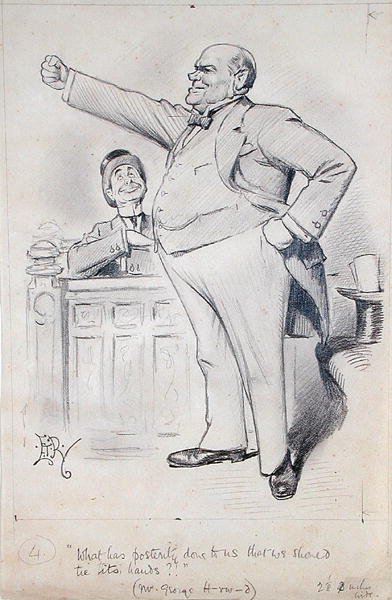George Harwood (1845-1912) (blyant på papir) av Edward Tennyson Reed