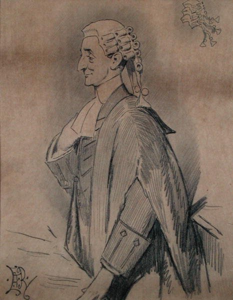 Den første jøden som noen gang har vært riksadvokat (blyant på papir) av Edward Tennyson Reed