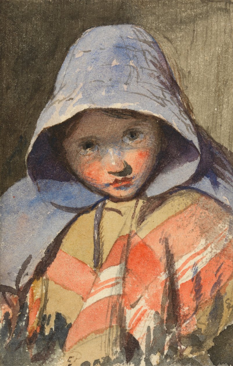 Hodet til en jente av Edward Thompson Davis