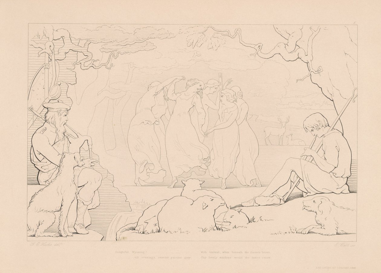 Herlig Wyoming! av Edward Webb, after George Elgar Hicks