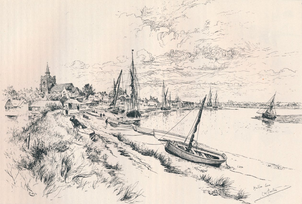 Maldon, Essex, c1879-1898, 1898 av Edward William Charlton
