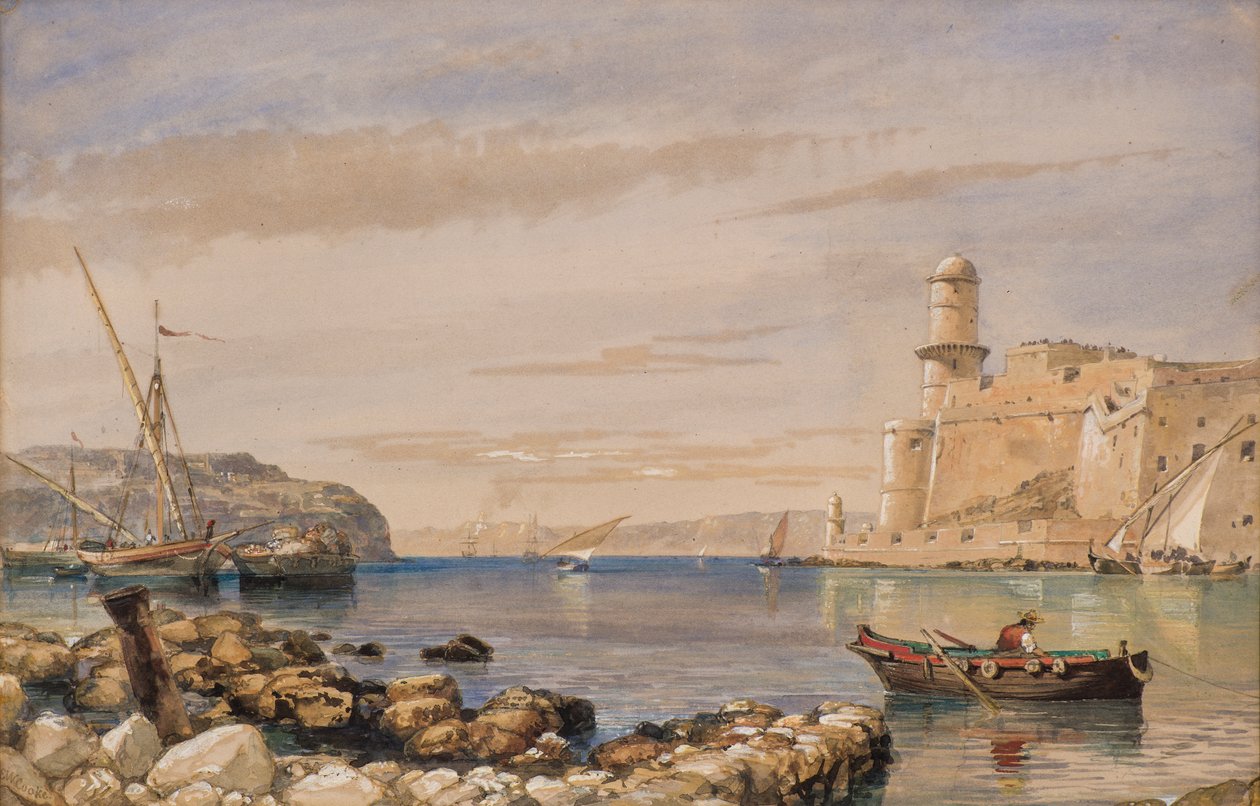 Festning og Havn av Edward William Cooke