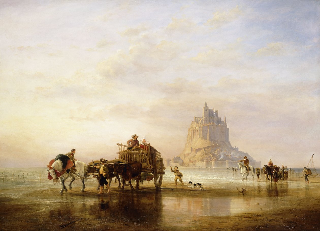 Mont St. Michel, 1840 av Edward William Cooke