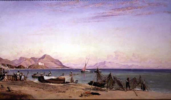 Salerno, tørkenett av Edward William Cooke