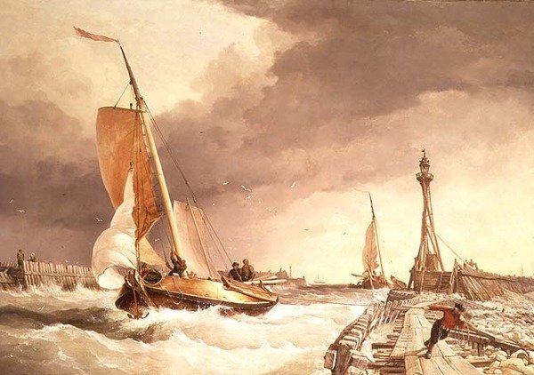 Sjølandskap av Edward William Cooke