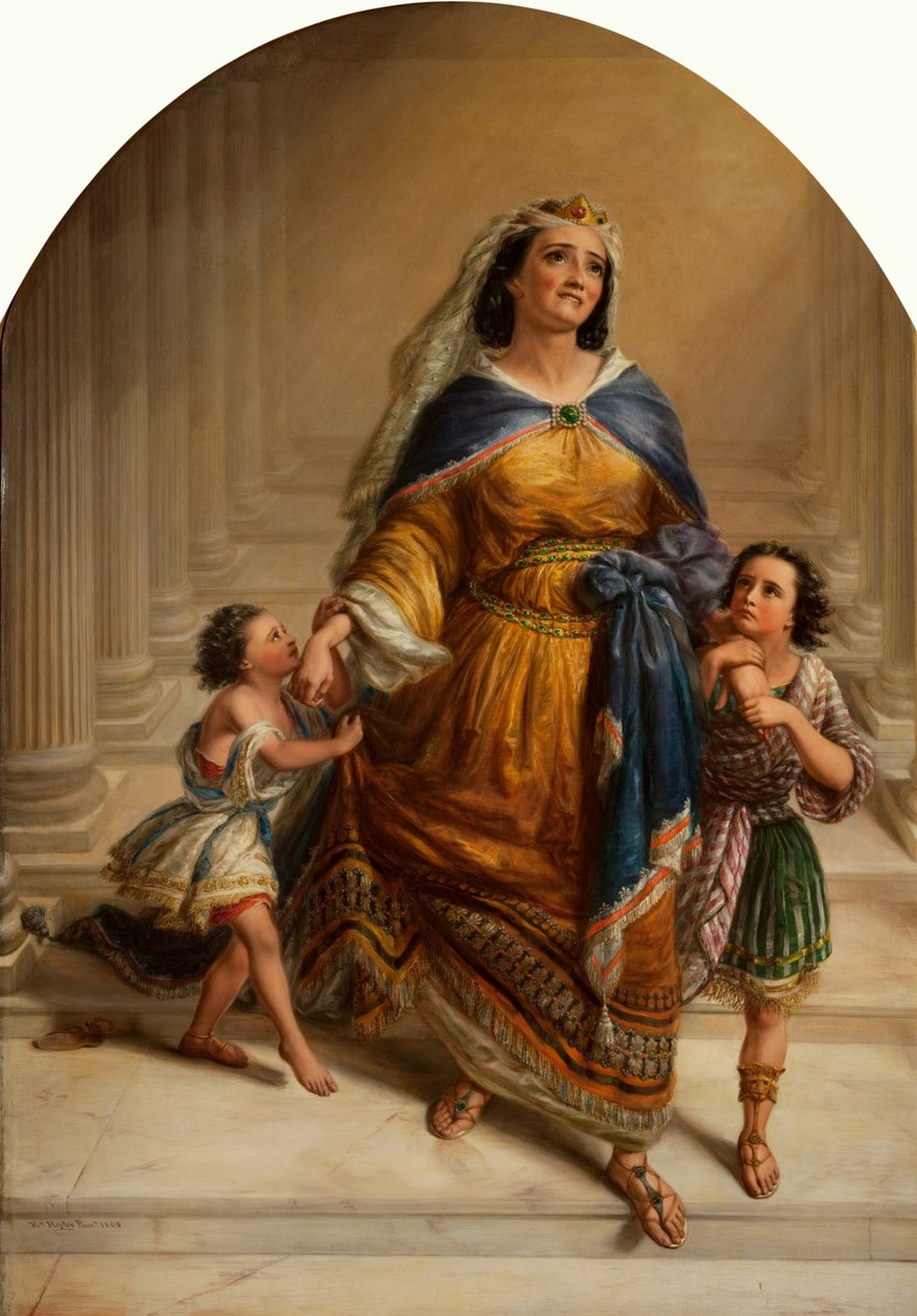 Mariamne, kone til kong Herodes, og hennes barn på vei til deres henrettelse av Edward William John Hopley