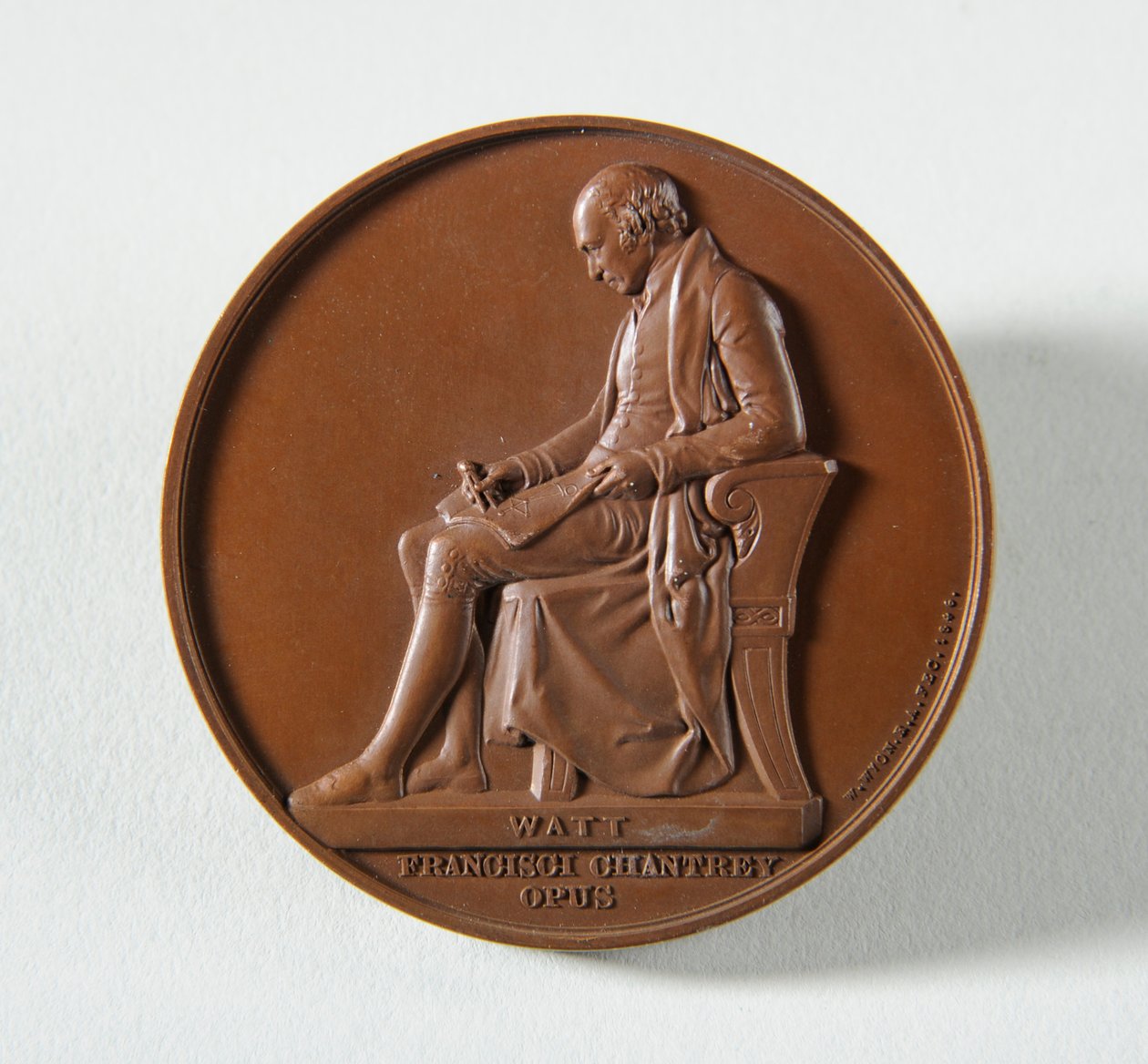 Medaljong til Francis Chantrey av Edward William Wyon