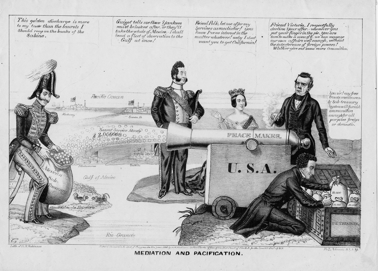 Mediation and pacification, utgitt av HR Robinson, New York, 1846 av Edward Williams Clay