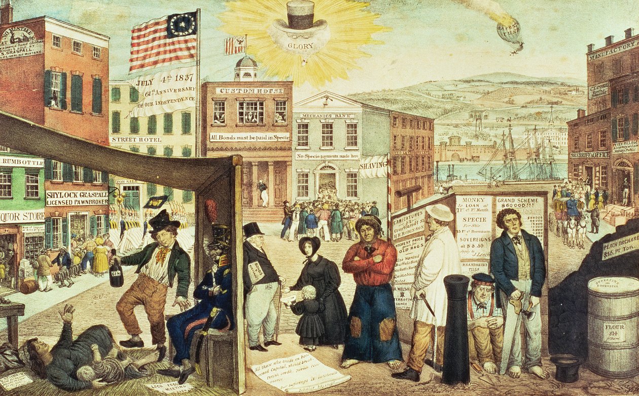 The Times, pub. av H.R. Robertson, New York, 1837 av Edward Williams Clay