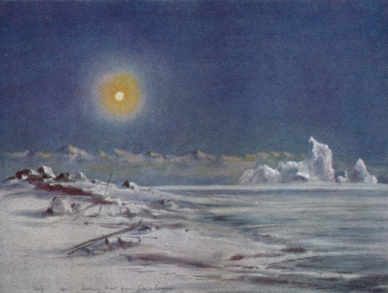 Ser vestover fra Cape Evans, 1911, 1913 av Charles Edward Wilson