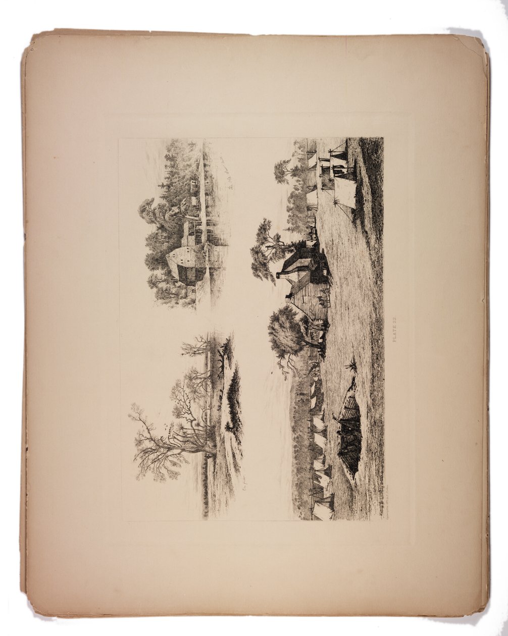 På stakitt ved elvebredden, 1876 av Edwin Austin Forbes