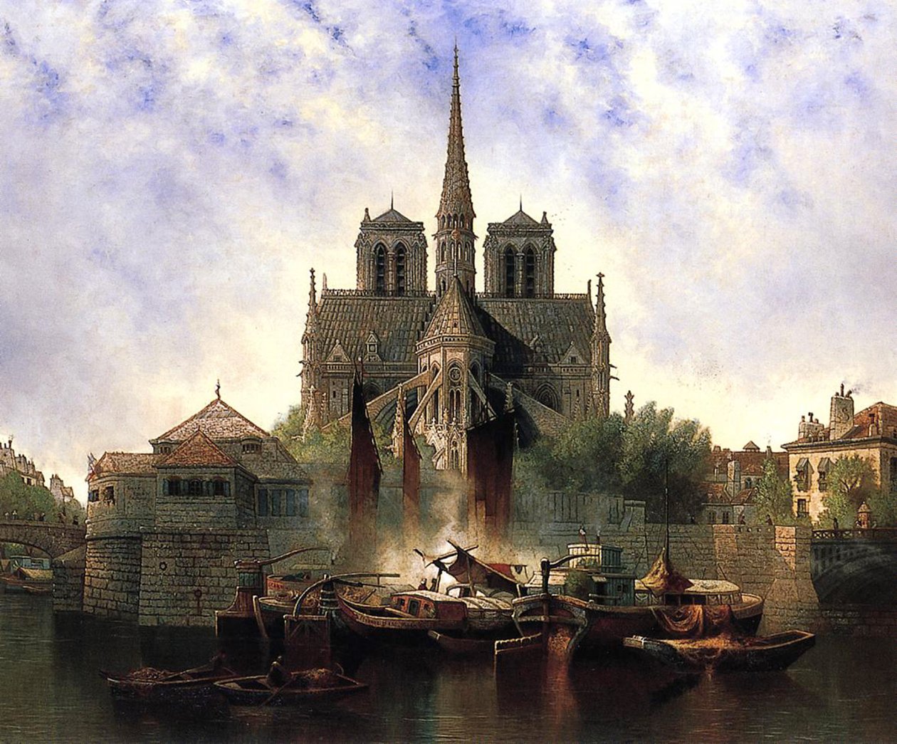 Notre-Dame-katedralen, Paris, 1893 av Edwin Deakin
