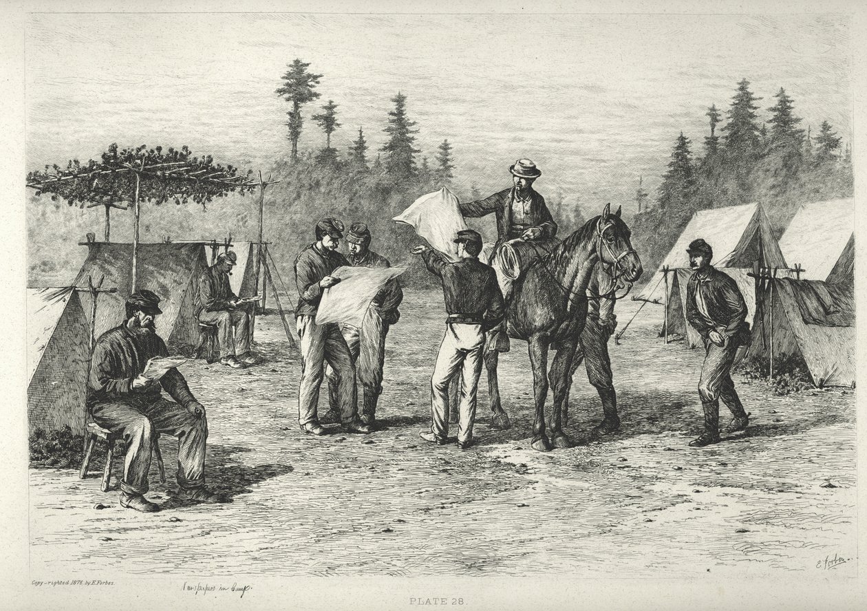 Aviser i Camp av Edwin Austin Forbes