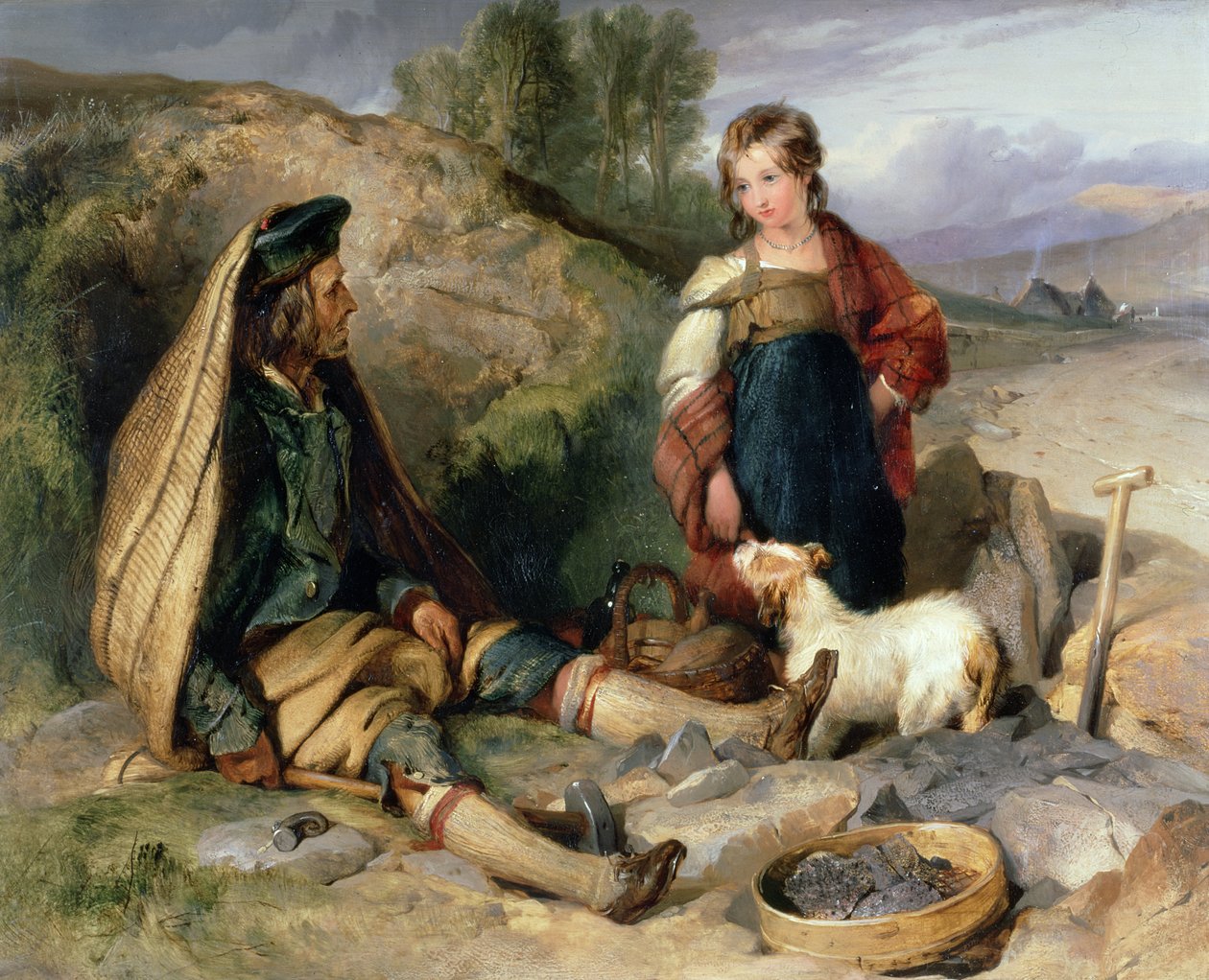 Steinbryteren og hans datter, 1830 av Edwin Landseer