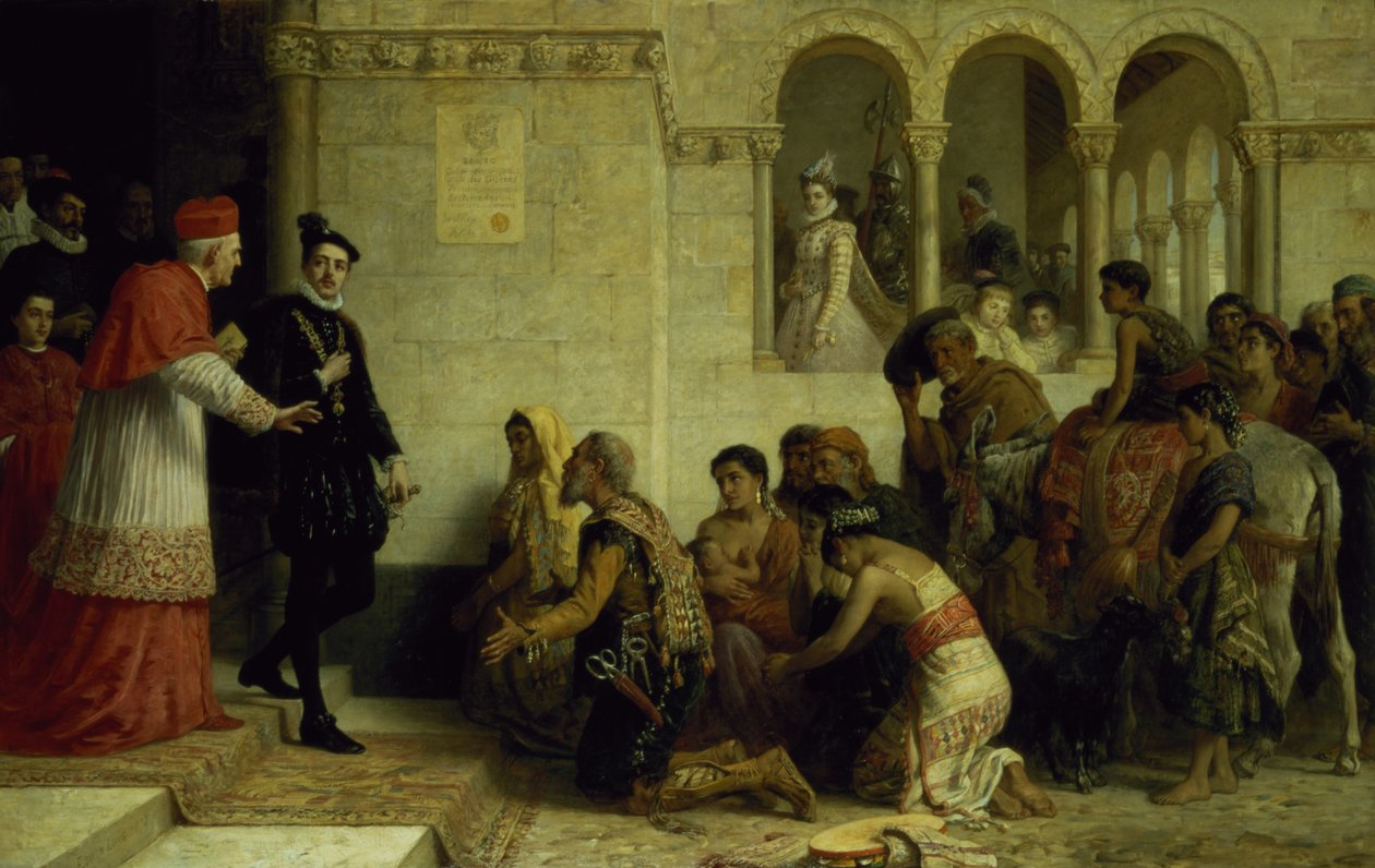 Supplikantene. Utvisningen av sigøynerne fra Spania, 1872 av Edwin Longsden Long