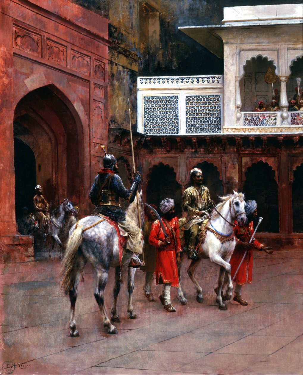 Indisk prins, palasset i Agra av Edwin Lord Weeks