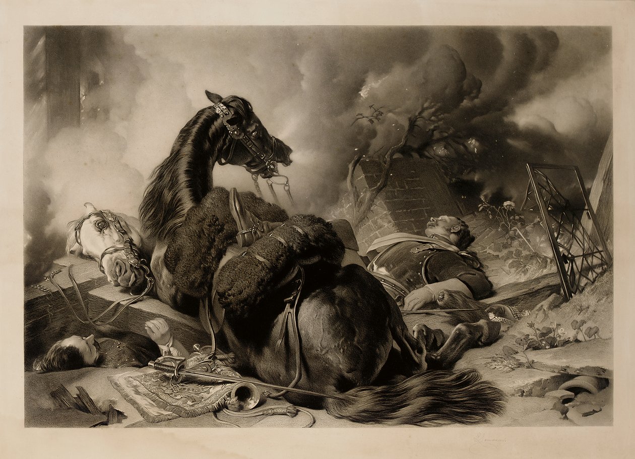 Time of War og Time of Peace, gravering av Thomas Lewis Atkinson (gravering) av Edwin (after) Landseer