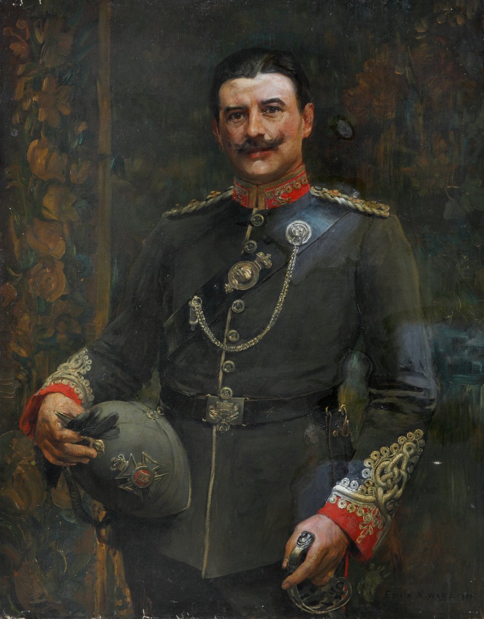 En offiser for en frivillig bataljon, The Middlesex Regiment, 1904 ca. av Edwin Arthur Ward