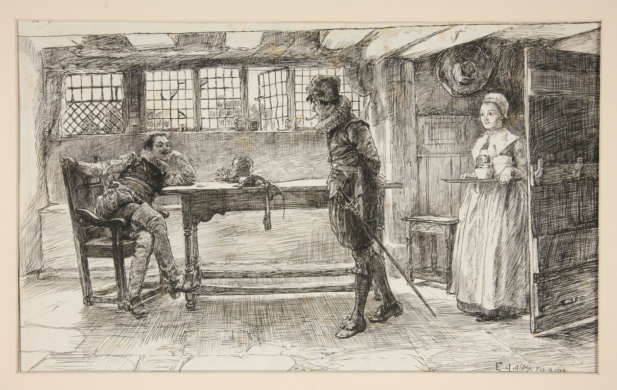En uvelkommen besøkende - av Edwin Austin Abbey