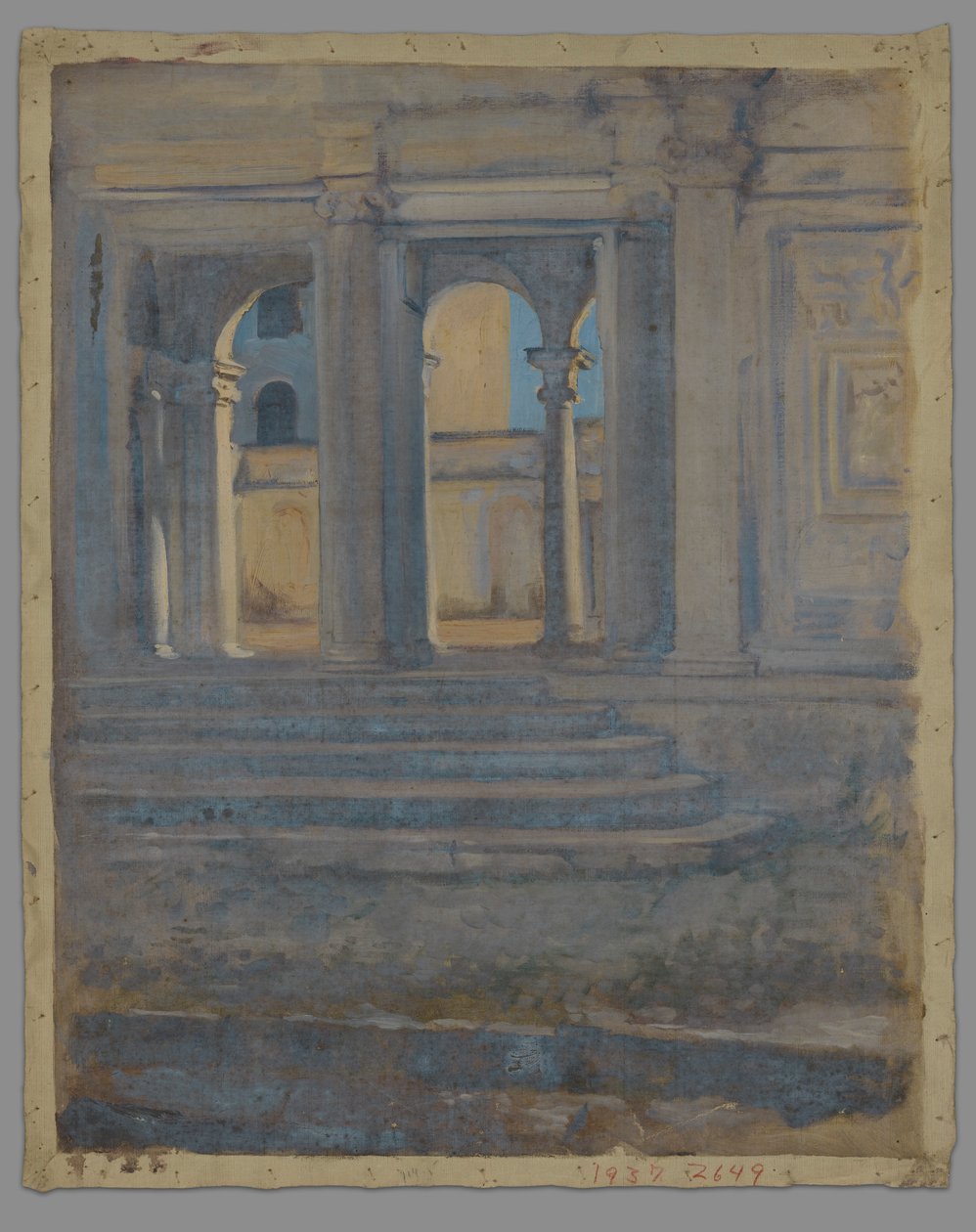 Arkitektstudie av Edwin Austin Abbey