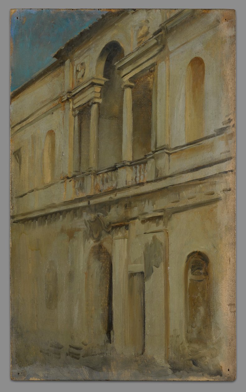 Arkitektstudie av Edwin Austin Abbey