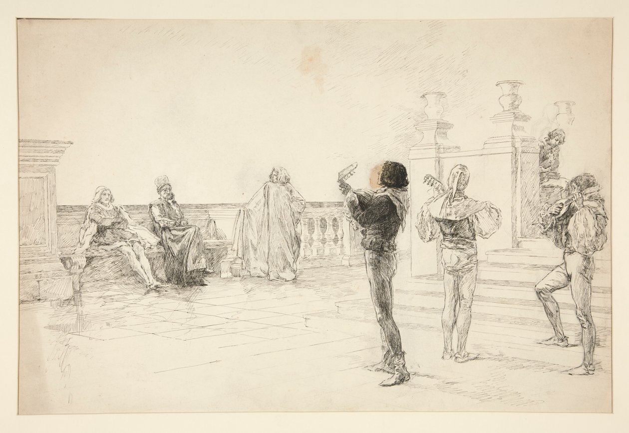 Balthazar synger: av Edwin Austin Abbey