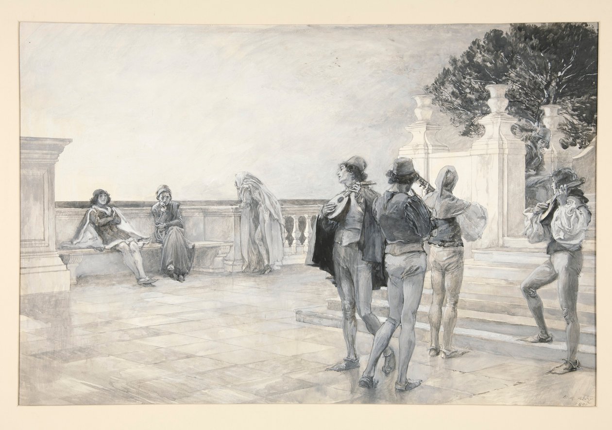 Balthazar synger: av Edwin Austin Abbey