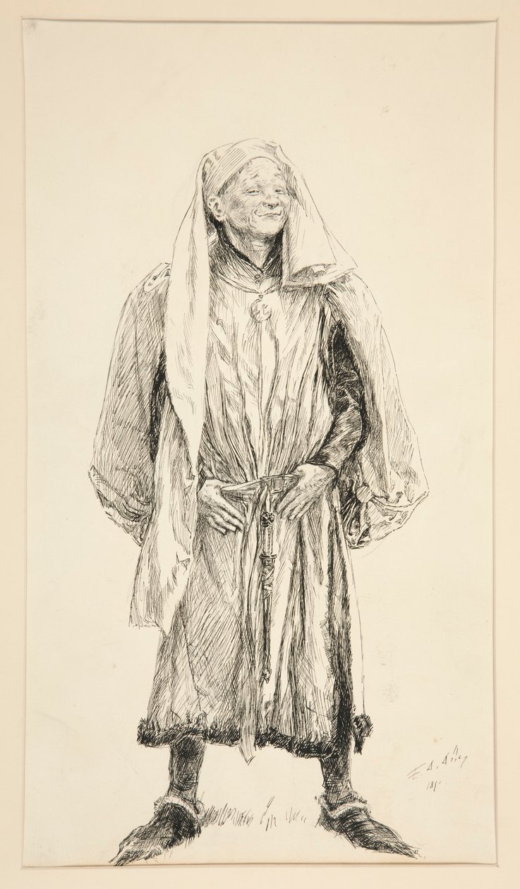 Boyet - Akt V, Scene II, Kjærlighet av Edwin Austin Abbey